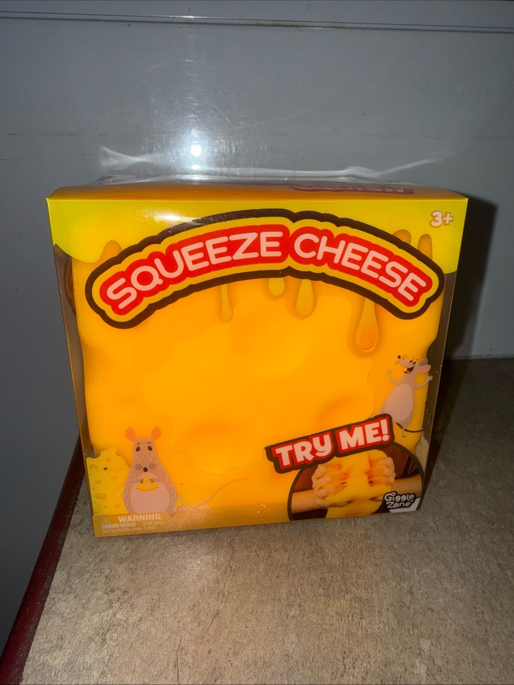 Sunny Days Jumbo Cheese Squishy Squeeze Stress Relief Toy